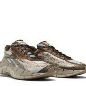 Jurassic World Reebok Zig Kinetica 2.5 Shoes Men Size 9 Brown HQ6263